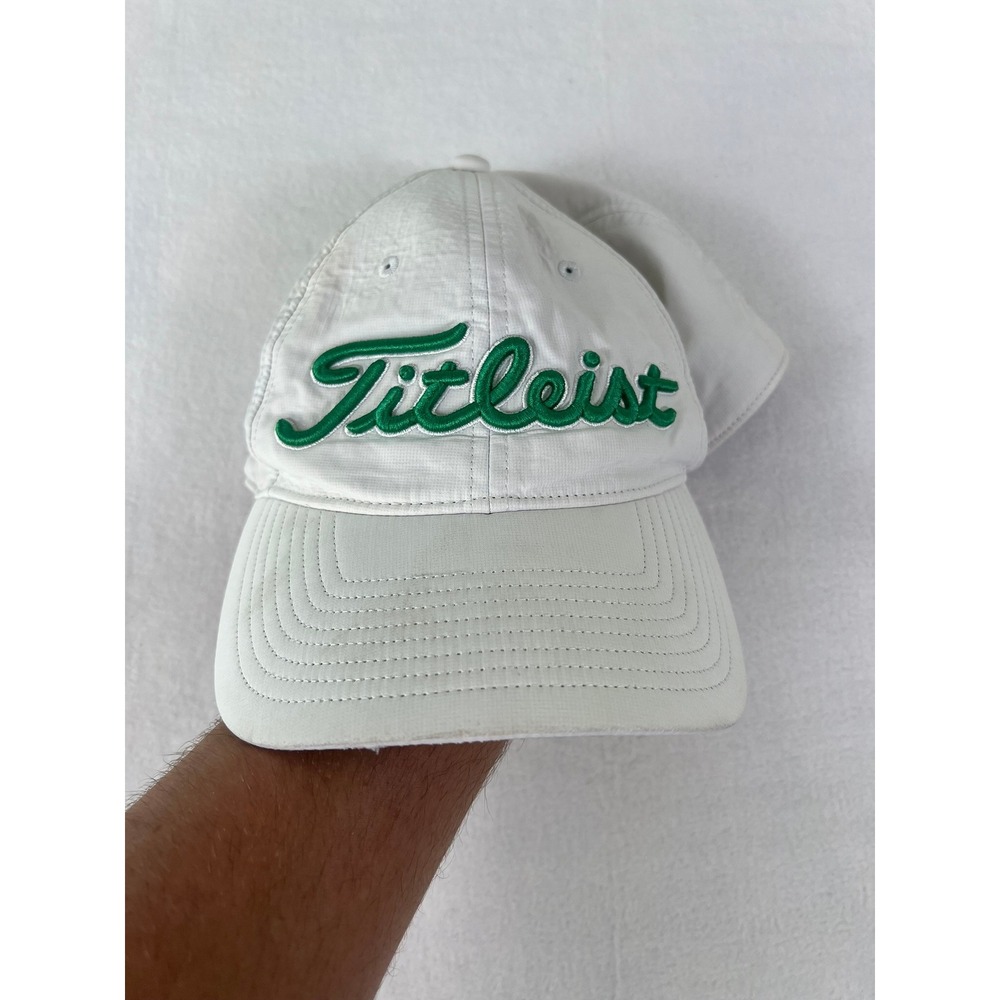 Titleist‎ Golf Hat Mens OSFA White Mount Vintage Adjustable Performance Cap